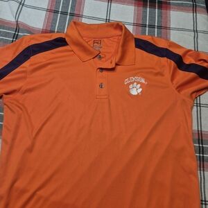 Pro Edge Orange Polo Shirt with Embroidered Design